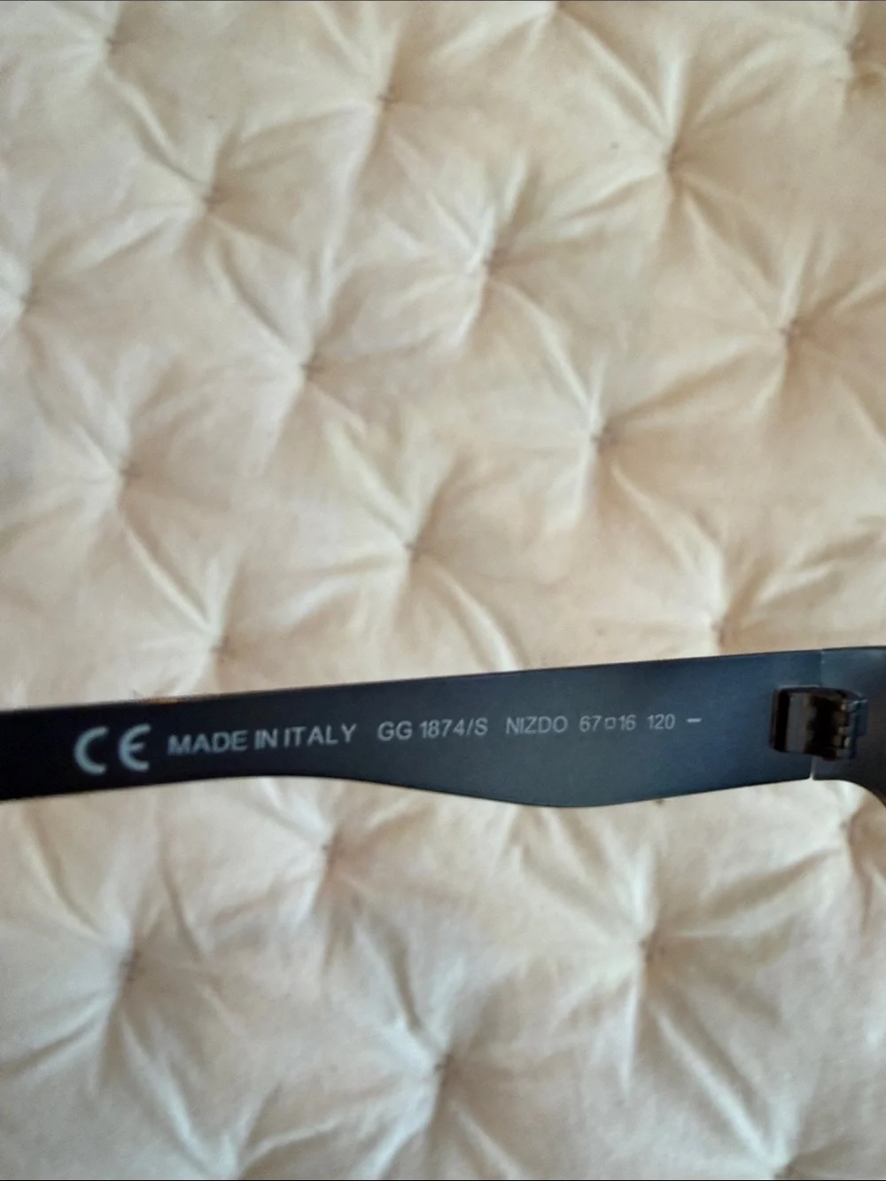 Gucci Black Wraparound Sunglasses with Dark Lenses